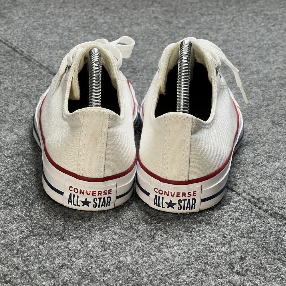 Converse Chuck Taylor Mens 8 All Star Low Top Optical White Canvas Sneaker M7652 - Picture 5 of 8